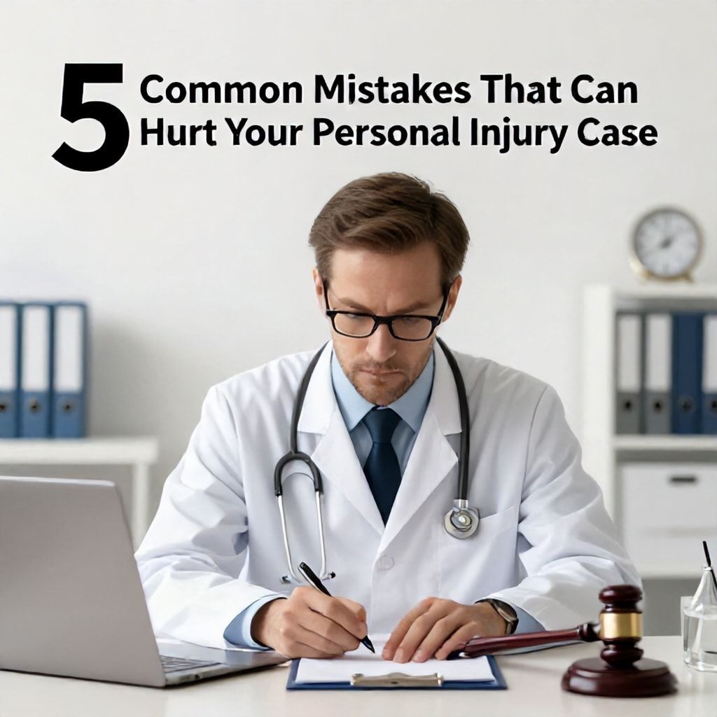 5 Common Mistakes That Can Hurt Your Personal Injury Case*