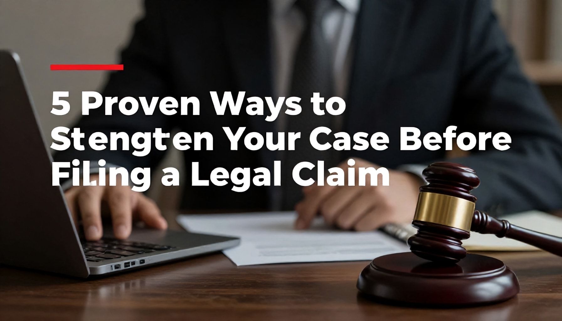 5 Proven Ways to Strengthen Your Case Before Filing a Legal Claim*