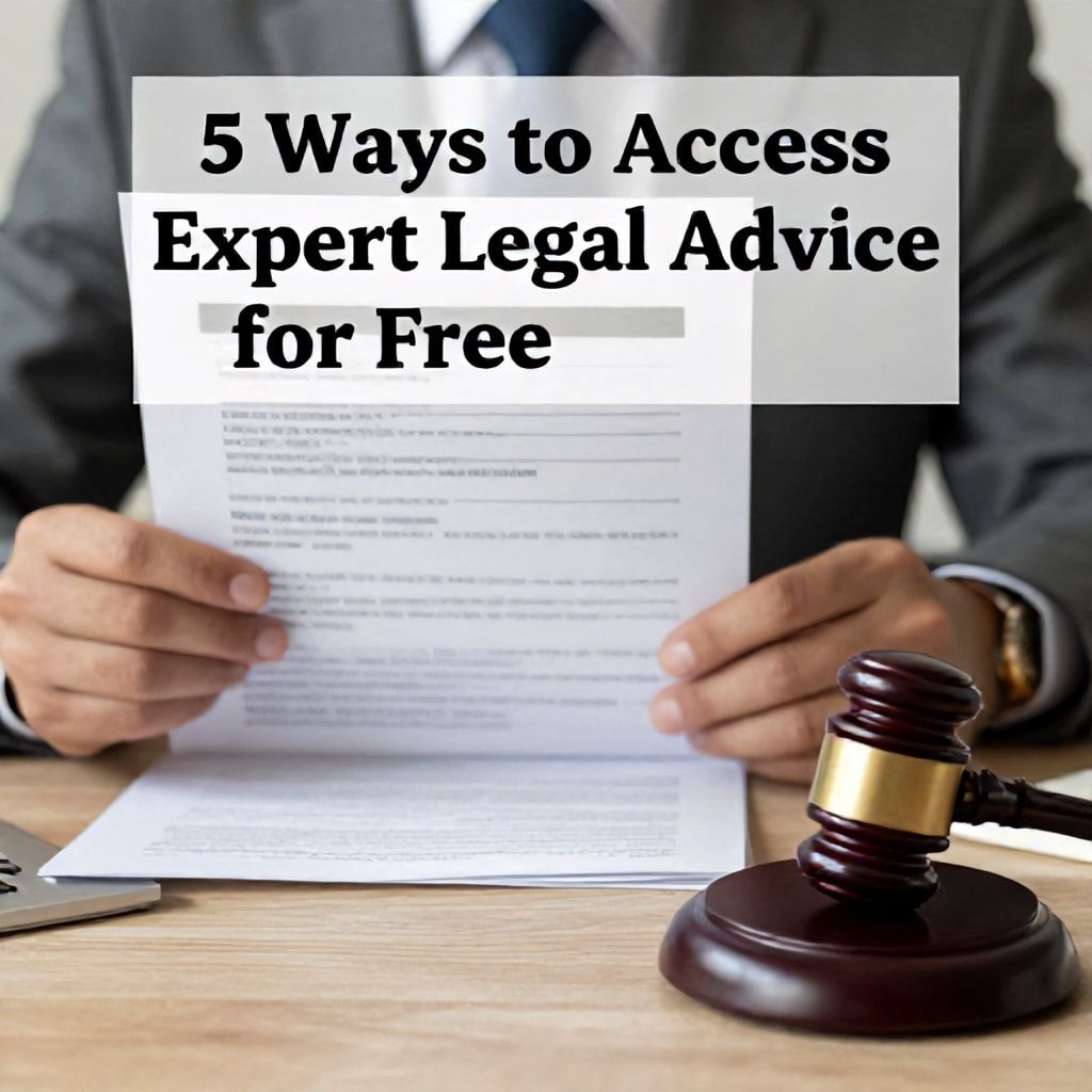 5 Ways to Access Expert Legal Advice for Free (No Hidden Costs)*