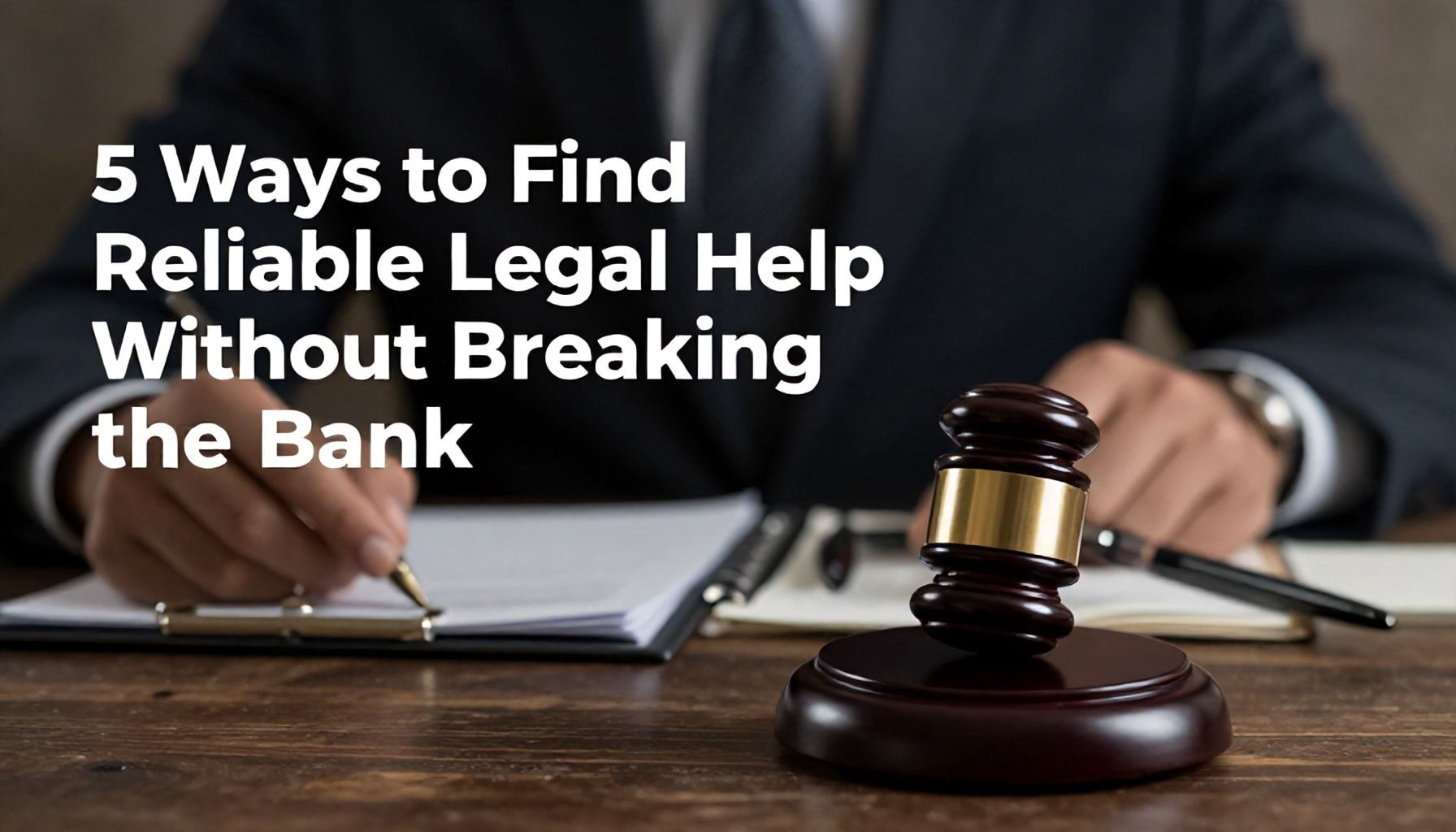5 Ways to Find Reliable Legal Help Without Breaking the Bank*