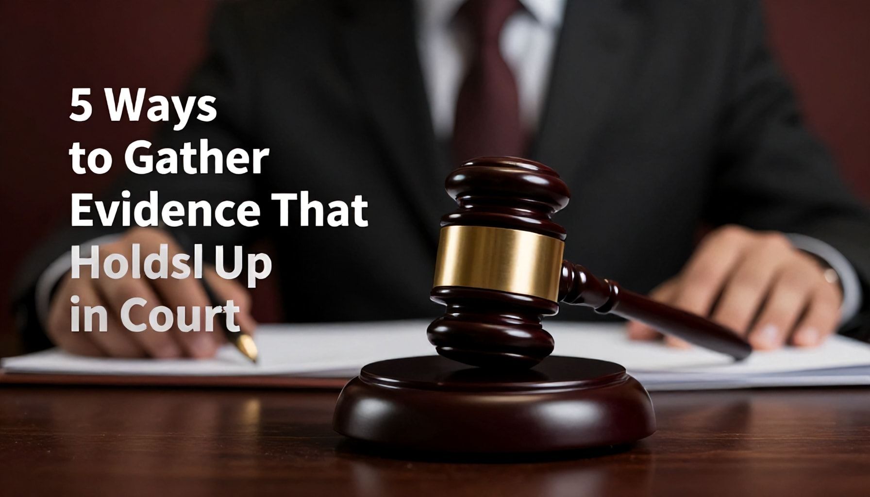 5 Ways to Gather Evidence That Holds Up in Court*