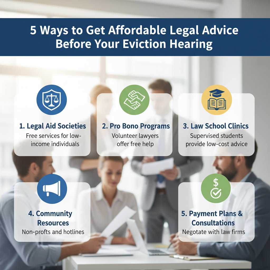 5 Ways to Get Affordable Legal Advice Before Your Eviction Hearing*