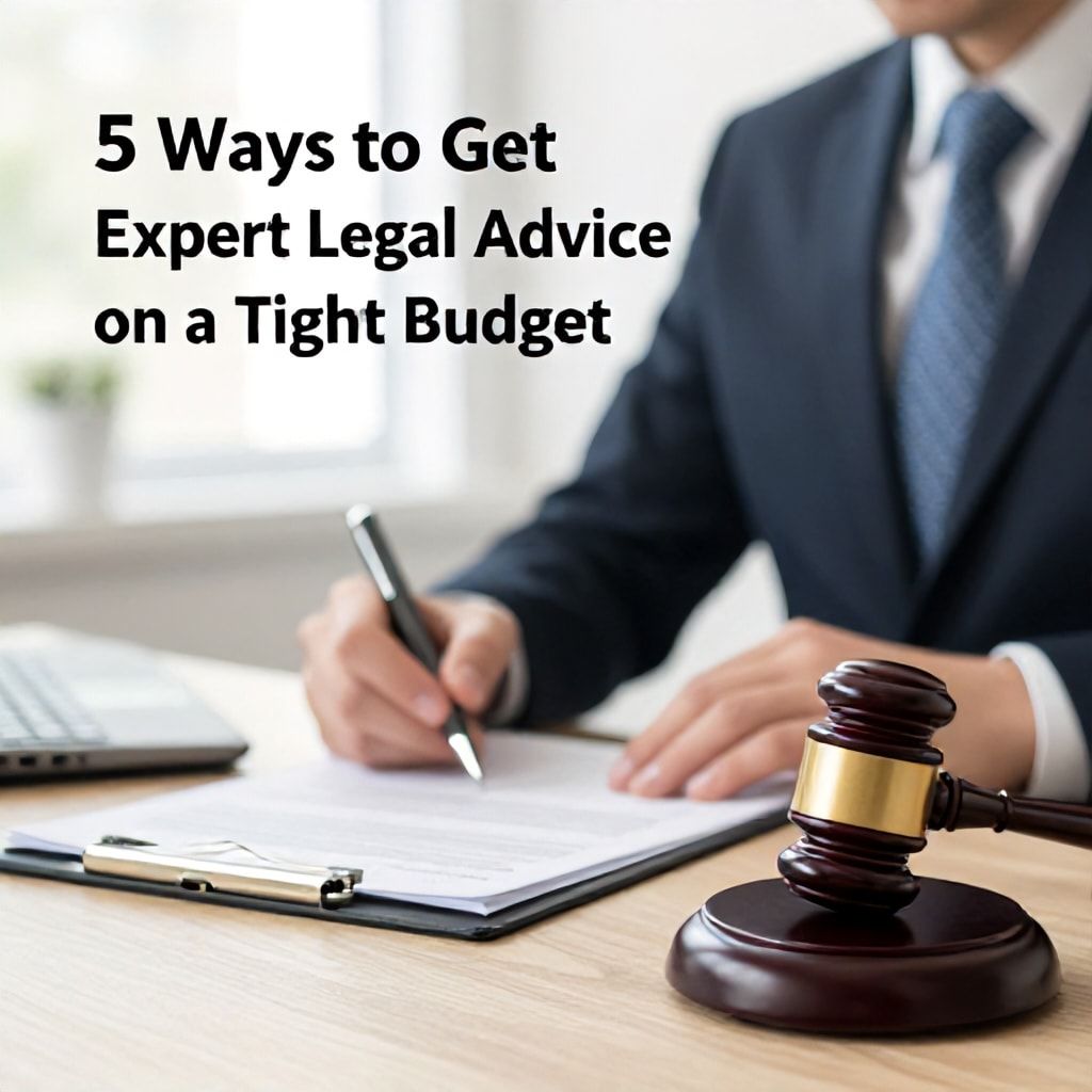5 Ways to Get Expert Legal Advice on a Tight Budget*