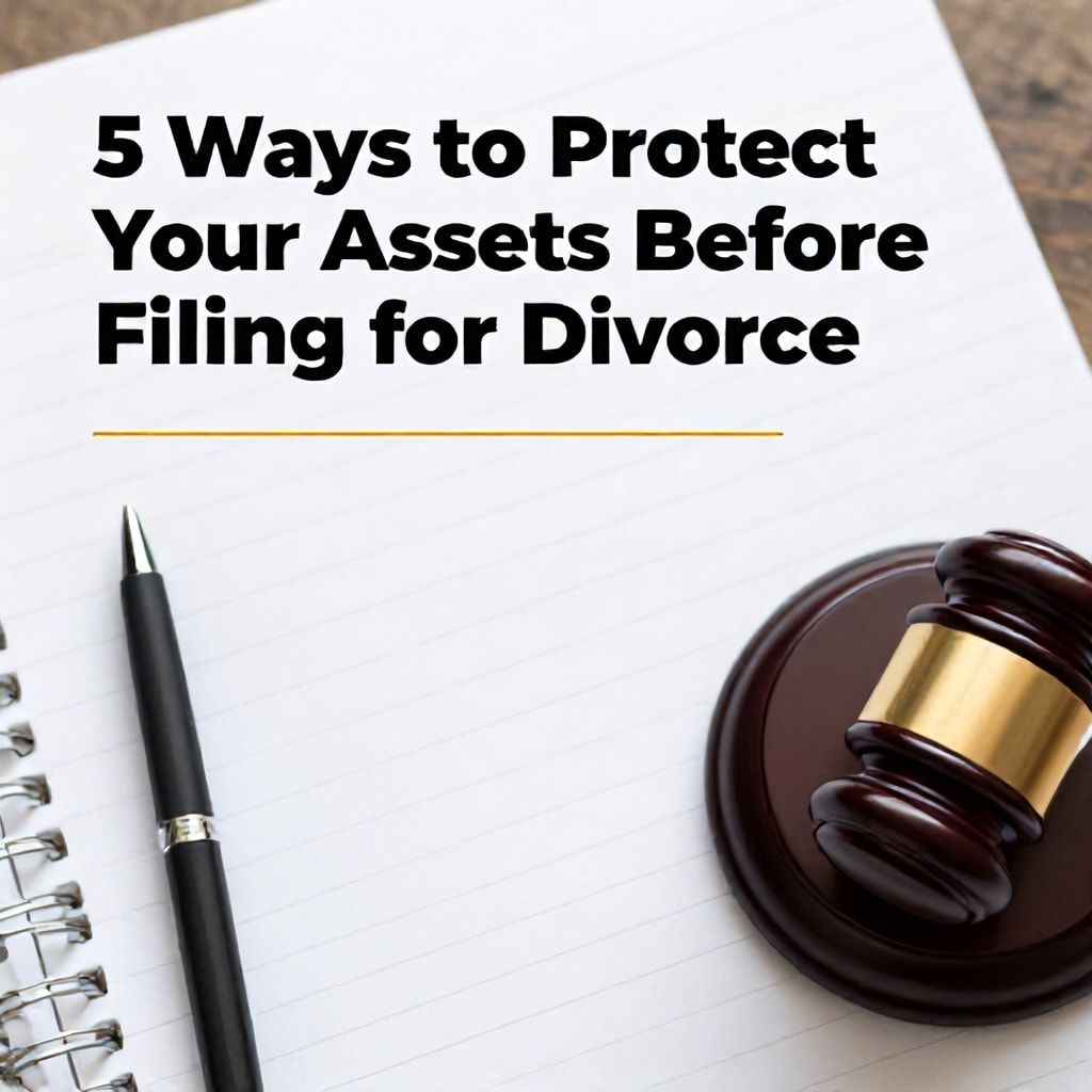 5 Ways to Protect Your Assets Before Filing for Divorce*