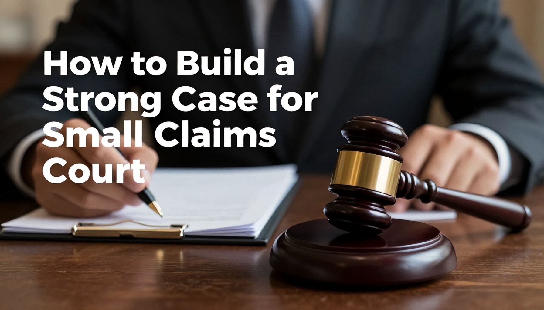 How to Build a Strong Case for Small Claims Court*