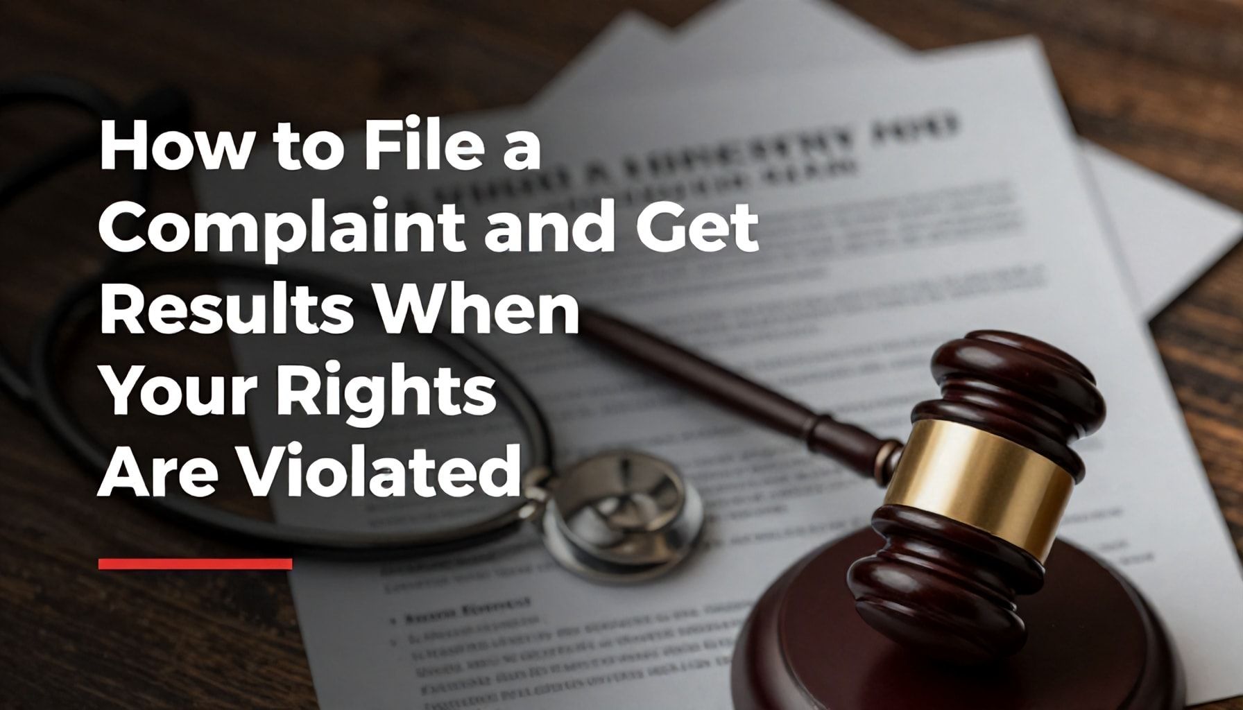 How to File a Complaint and Get Results When Your Rights Are Violated*