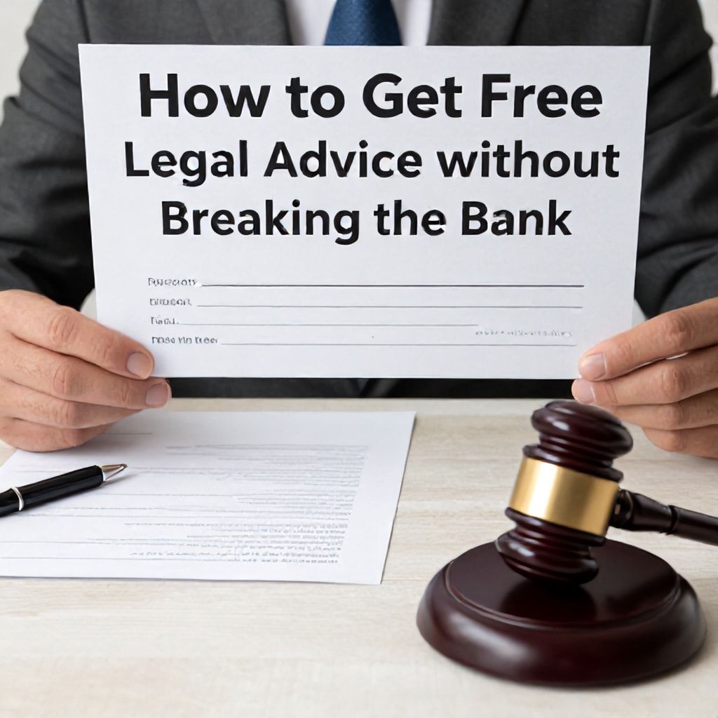 How to Get Free Legal Advice Without Breaking the Bank*