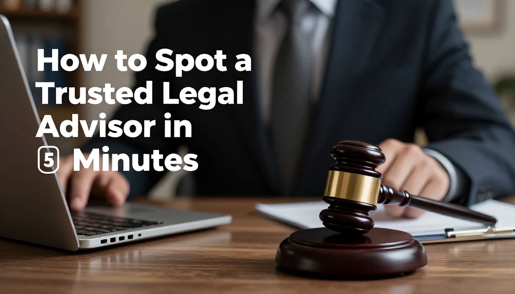 How to Spot a Trusted Legal Advisor in 5 Minutes*