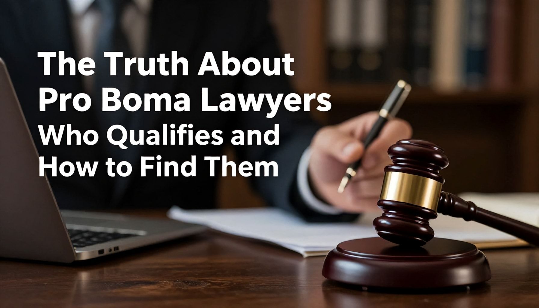 The Truth About Pro Bono Lawyers—Who Qualifies and How to Find Them*
