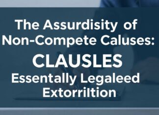 The Absurdity of Non-Compete Clauses: Why They’re Basically Legalized Blackmail The Absurdity of Non-Compete Clauses: Why They're Essentially Legalized Extortion