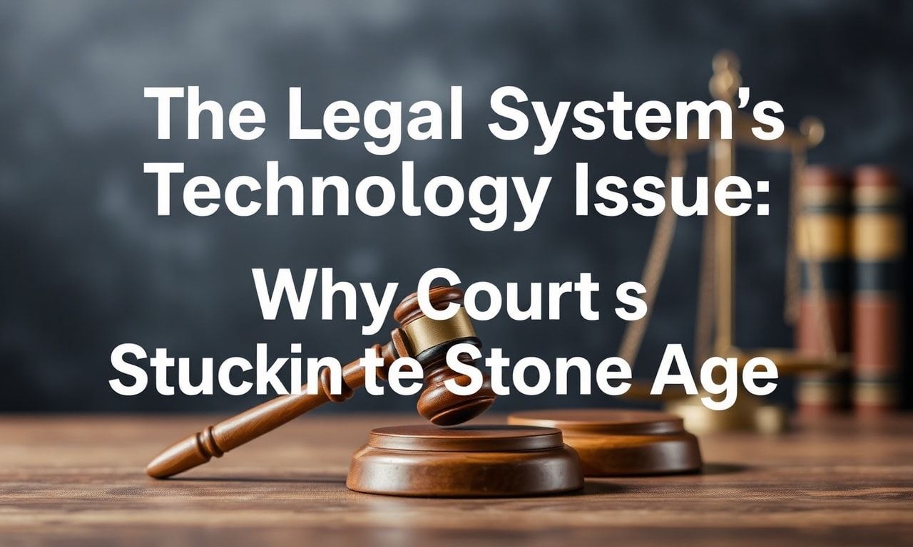 The Legal System's Tech Problem: Why Courts Are Stuck in the Stone Age