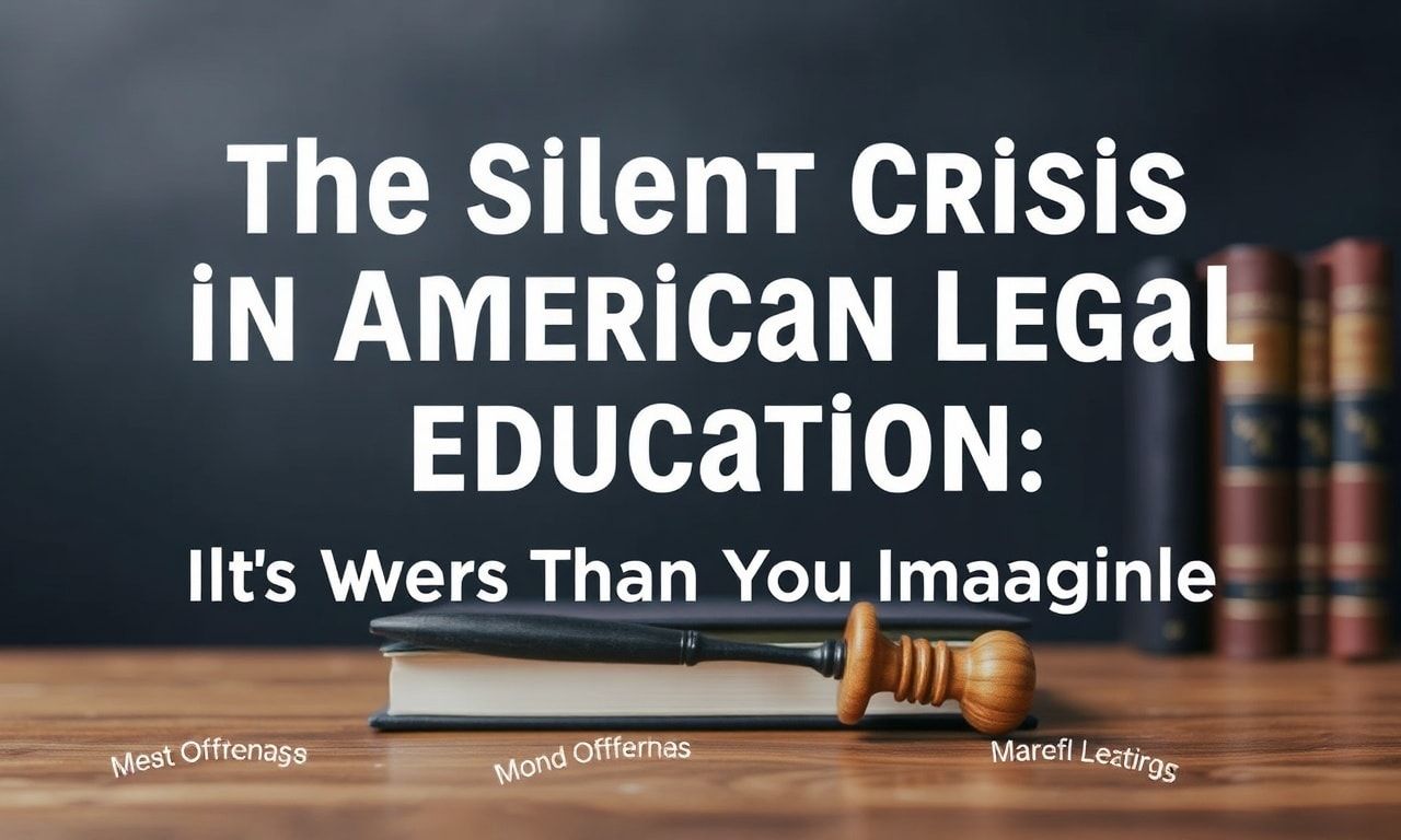 The Quiet Crisis in American Legal Education: It's Worse Than You Think