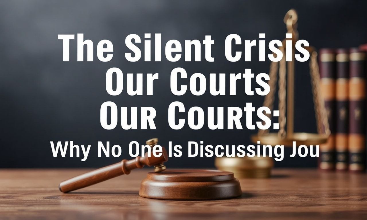 The Quiet Crisis in Our Courts: Why Nobody's Talking About It